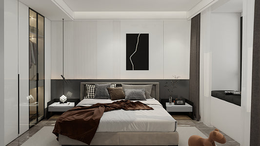 130㎡ Modern Minimalist Home Design: Distinct Yet Harmonious Spaces